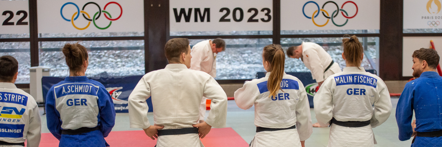 Judoka beim Training.